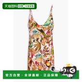 香港直邮FARM RIO 女士 1h可退 印花亚麻混纺迷你连衣裙 331991IN