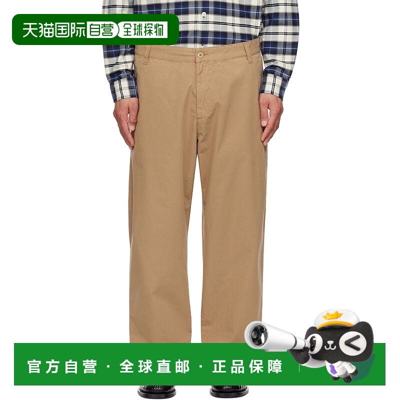 1h可退 香港直邮潮奢 CARHARTT WIP 男士 驼色 Calder 长裤 I0331