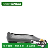 香港直邮aeyde 女士 KIRSTEN 1h可退 纳巴革木炭色芭蕾鞋 A11FL02