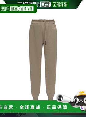 香港直邮CHLOÉ 女士休闲裤 CH24WJT02191069 AW2024 灰色 松紧腰