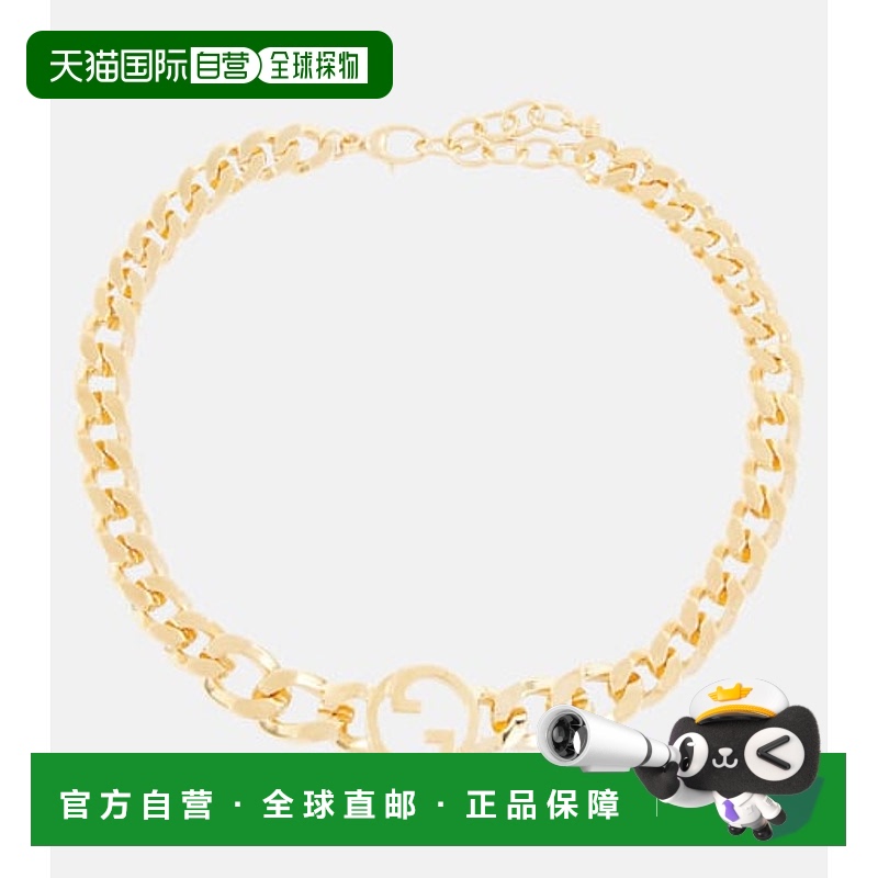 1h可退 香港直邮Gucci 古驰 女士 Blondie 链条项链 metal金属色