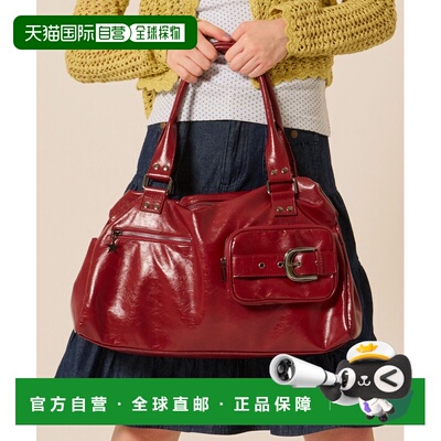 日本直邮TINA：JOJUN女士方盒造型手提包 可调节侧扣设计 tnj9121