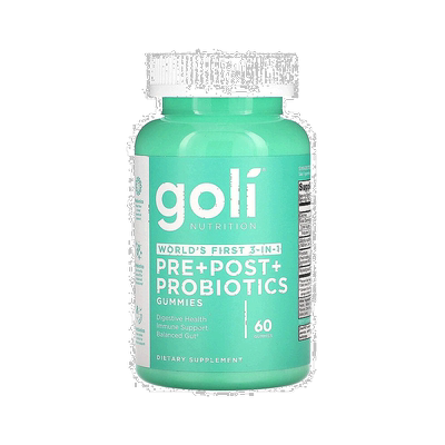 香港直发Goli Nutrition益生元益生素益生菌调节肠胃60粒软糖