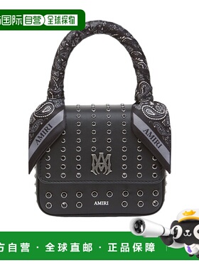 1h可退 香港直邮Amiri 迷你铆钉包 AWHABA1038手提包