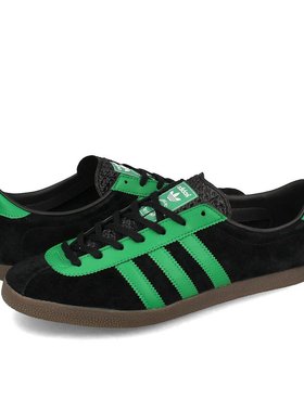 日本直邮阿迪达斯LONDON运动鞋低帮CORE/绿色/橡胶黑色IE082