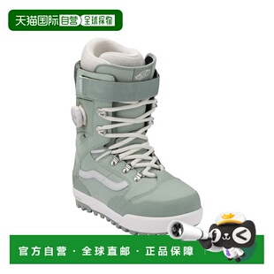 自营欧洲直邮Vans Luna Pro女士灰橄榄色皮革单板滑雪靴