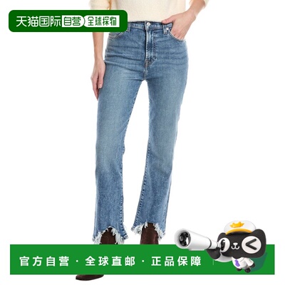 自营7 For All Mankind High-Rise Slim Kick Greta Ankle Crop J