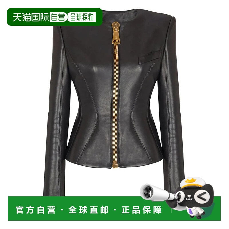 香港直邮BALMAIN 女士外套 FF0SK691LC620 AW2025 黑色