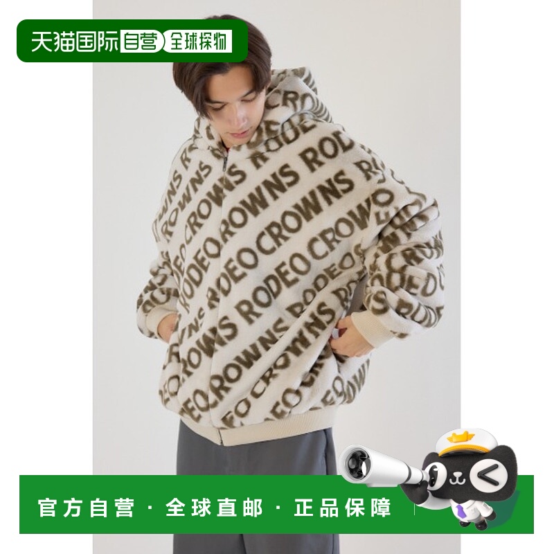 1h可退 日本直邮RODEO CROWNS WIDE BOWL 女装 全幅logo仿毛皮外