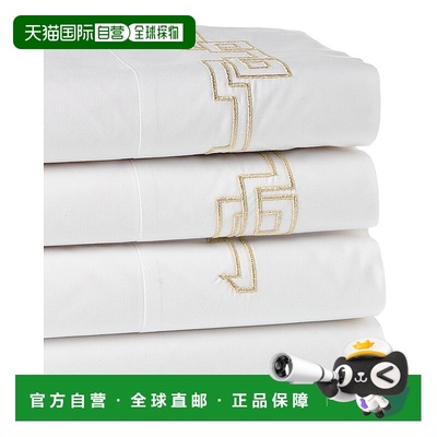 自营 Dea Italian Linens 希腊刺绣床单套装 - 黄色 美国奥莱直发