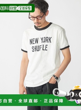 日本直邮SHIPS THE DAY ON THE BEACH印花圆领T恤 [SH8611EM04874