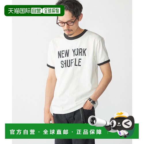 日本直邮SHIPS THE DAY ON THE BEACH印花圆领T恤 [SH8611EM04874