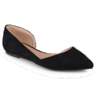 自营 Journee Collection 女式 Ester 平底鞋 黑色 美国奥莱直发