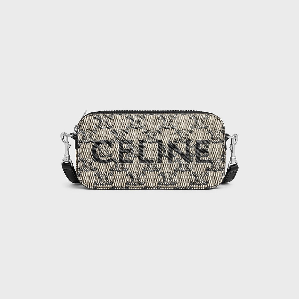 CELINE(赛琳)24新品CELINE印花 TOILE TRIOMPHE横向手拿包