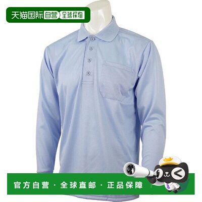 日本直邮ZETT 长袖裁判 Polo 衫 棒球和垒球裁判服 BPU54-2100