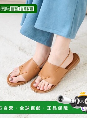 1h可退 日本直邮官方授权 SOFI 皮革覆盖拖鞋平底凉鞋