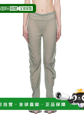 1h可退 香港直邮潮奢 Jade Cropper 女士 绿色 Twisted 长裤 2023