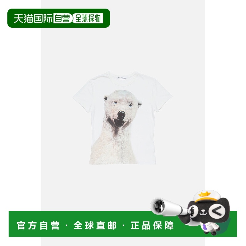 欧洲直邮ACNE（2025 年新品）徽标 T 恤