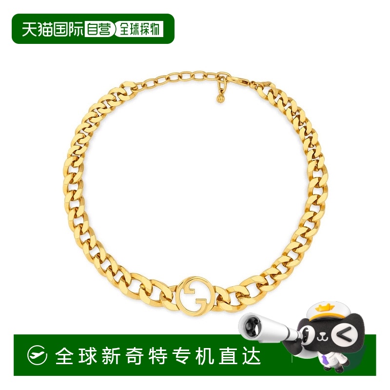 1h可退 香港直邮潮奢 Gucci 古驰 女士 BLONDIE 链条项链 774555I