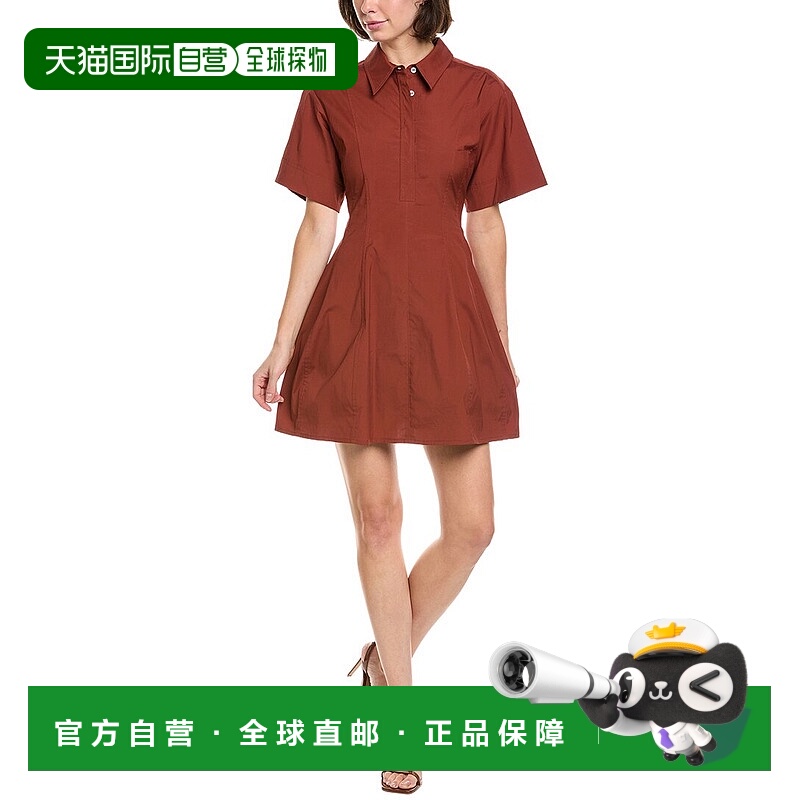 自营A.L.C. Dell Mini Dress - brown 美国奥莱直发