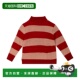 香港直邮Molo red红色 女童 1h可退 Gady 条纹毛衣童装 舒适时尚