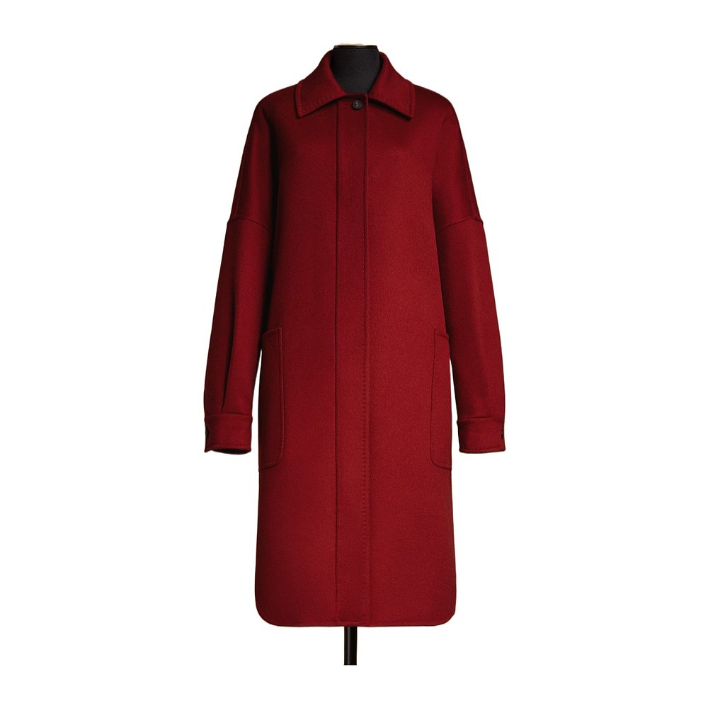 MAX MARA 女士外套 1016044506004 AW2024 红色 长袖羊绒大衣