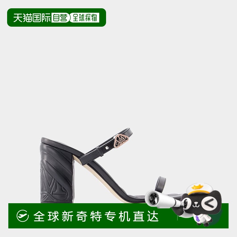 1h可退 欧洲直邮alexander mcqueen 女士 凉鞋粗跟