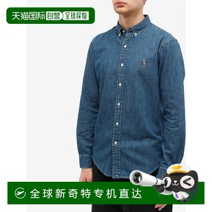 Lauren 欧洲直邮Polo 长袖 1小时内可退 牛仔衬衫 男士 Ralph 修身