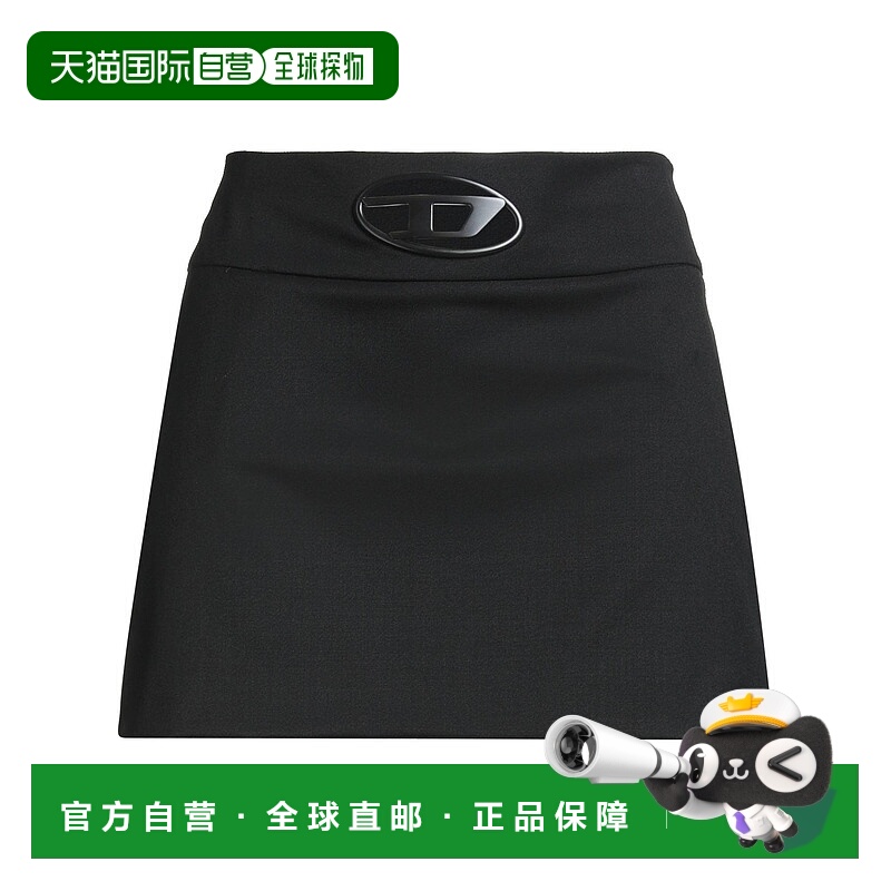 香港直邮Diesel 迪赛 女士 迷你半身裙 black黑色 舒适时尚