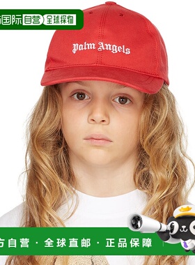 1h可退 香港直邮潮奢 Palm Angels 棕榈天使 女童 红色徽标儿童棒