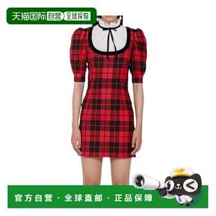 羊毛连衣裙 格纹短袖 FAB2557BAW19 Rich 香港直邮Alessandra