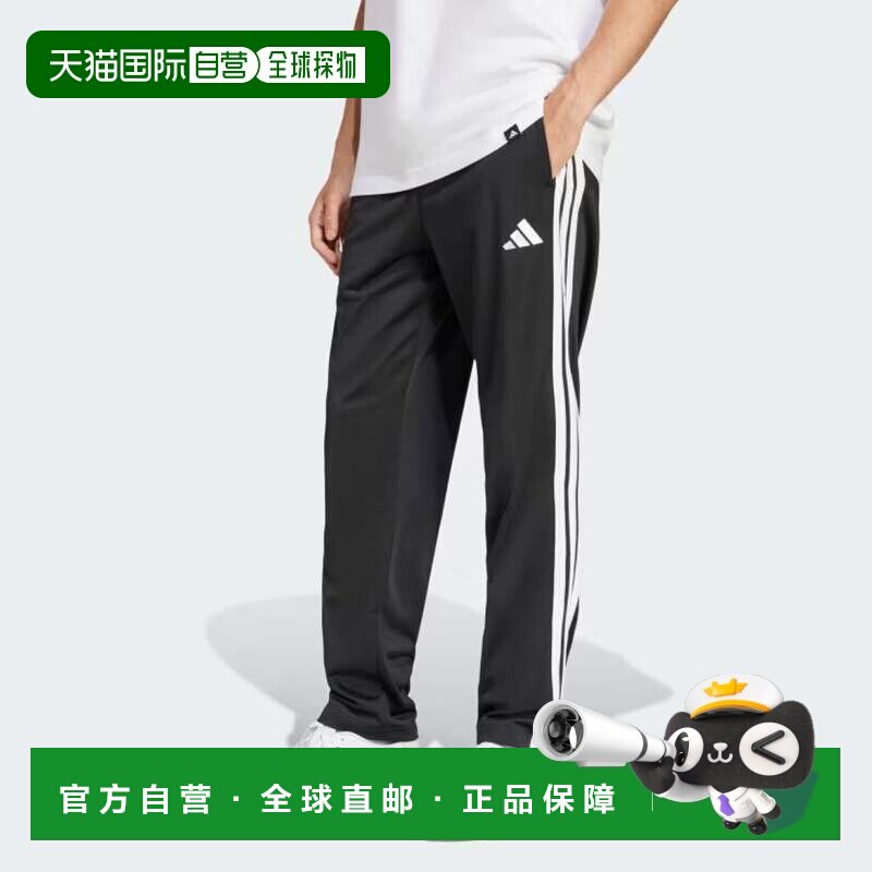 韩国直邮adidas 裤子 3S Tricot 常规版型开边运动裤 JI8802