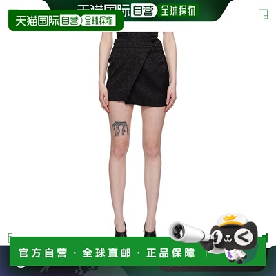 1h可退 香港直邮潮奢 Marine Serre 女士 黑色 Moon Diamant 短裙