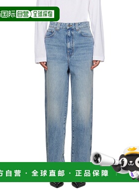 1h可退 香港直邮潮奢 KHAITE 女士 蓝色 Martin 牛仔裤 1111918