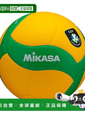 【日本直邮】MIKASA 排球 V200W-CEV 黄色/绿色 5号 运动 户外