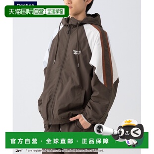 1h可退 日本直邮Reebok 男女同款 尼龙外套 裤子套装 半拉链配色