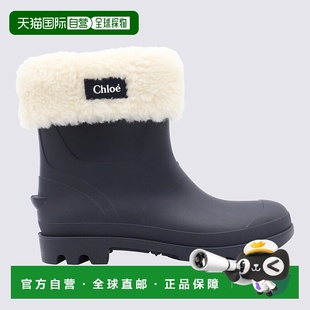 香港直邮CHLOE AW2024 蔻依 C20283859 黑色 童靴皮靴 1h可退