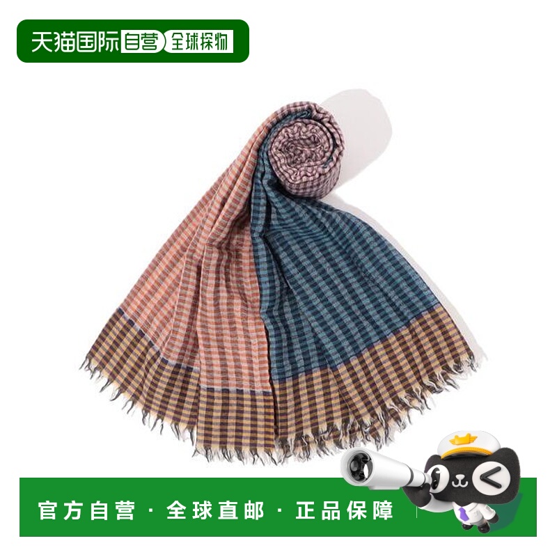 1h可退 日本直邮TOMORROWLAND EPICE 羊毛拼接格纹围巾