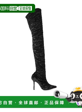 香港直邮Jimmy Choo 天鹅绒过膝长靴 LOTTAOTK100GVZ