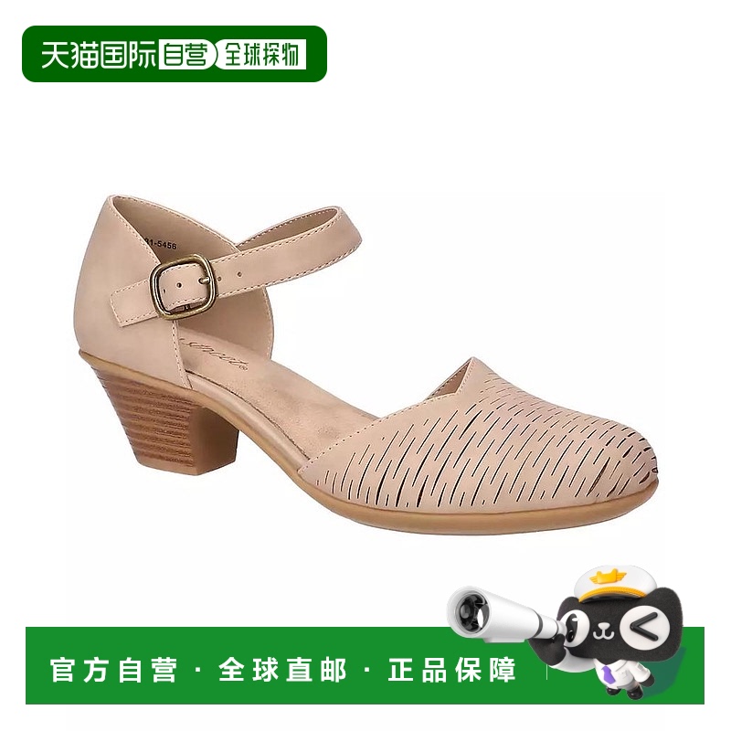1小时内可退 【美国直邮】easy street 女士 凉鞋粗跟外穿休闲 百