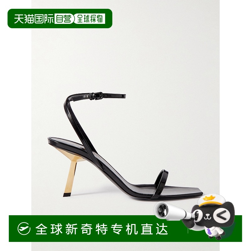 1h可退 香港直邮Saint Laurent 圣罗兰 女士 Lee 漆皮凉鞋 806657