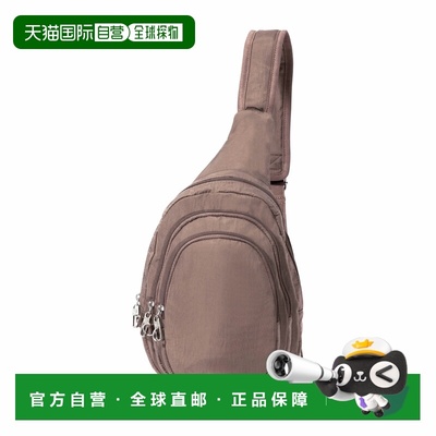 自营baggallini Women's Securtex Anti-Theft Multi Zip Sling -