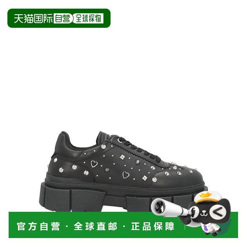 1h可退 香港直邮潮奢 moschino 爱莫斯奇诺 女士 运动鞋 black黑