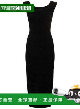 1h可退 香港直邮潮奢 GALVAN 女士 Aphrodite金银丝针织迷笛连衣