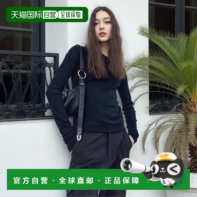 韩国直邮INSILENCE女款设计师新款秋冬高级简约时尚T恤IW2D4TO08B