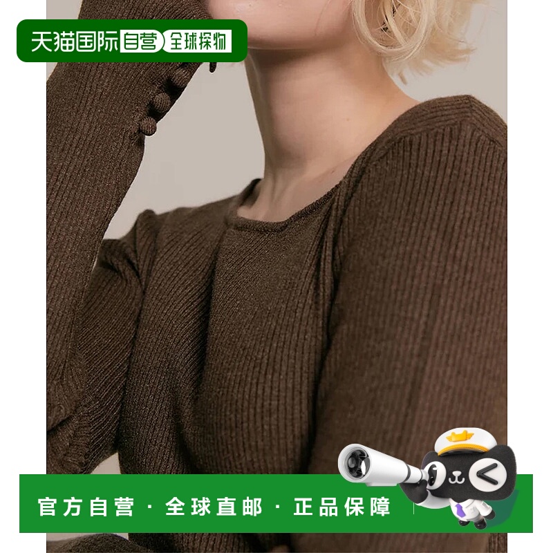 1h可退 日本直邮RANCLIC 女装 宽松设计 喇叭袖针织上衣 柔软舒适