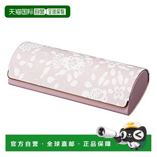 Pearl珍珠半圆硬眼镜盒磁力边吸扣粉色印花乐器情人 日本直邮