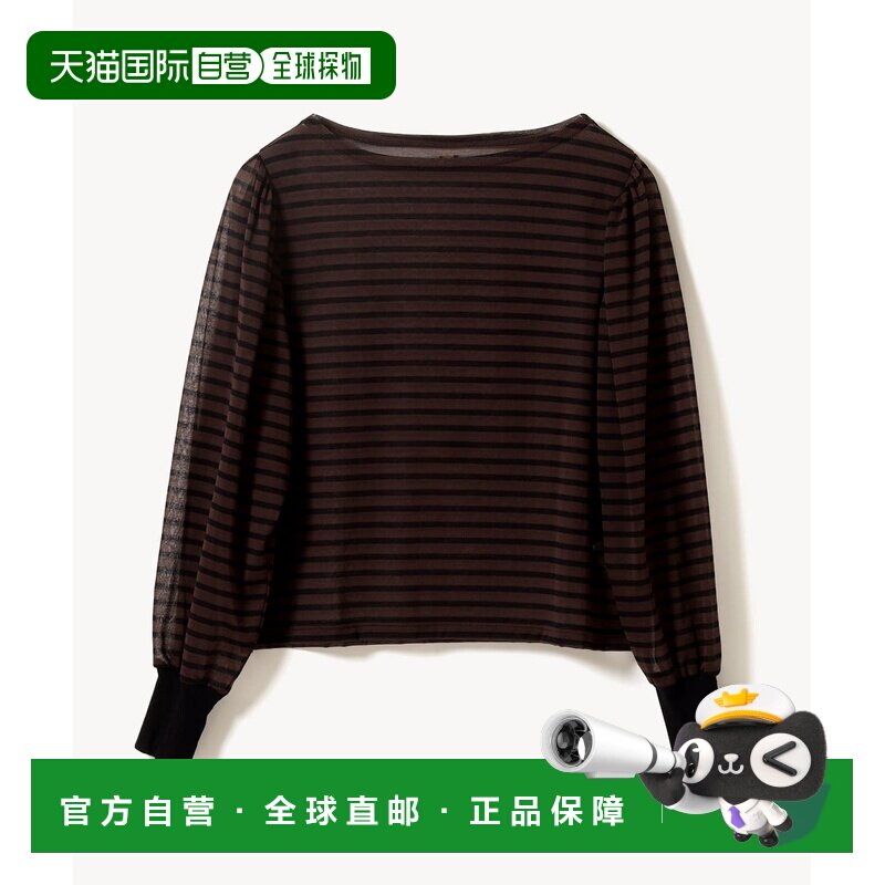 日本直邮Calling Wear 女装 条纹船领T恤 60140001458