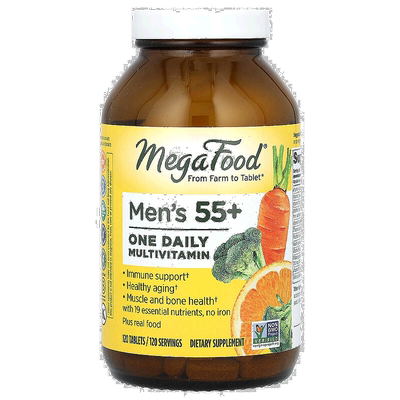 香港直发megafood55岁以上男性复合维生素补充剂120片多维