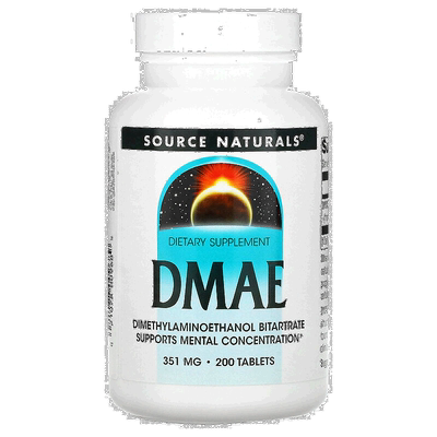 香港直发Source naturals源美DMAE素食胶囊提高精神注意力200片
